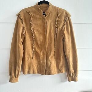 Vintage Begedor Italia Light Brown Suede Shirt Jacket